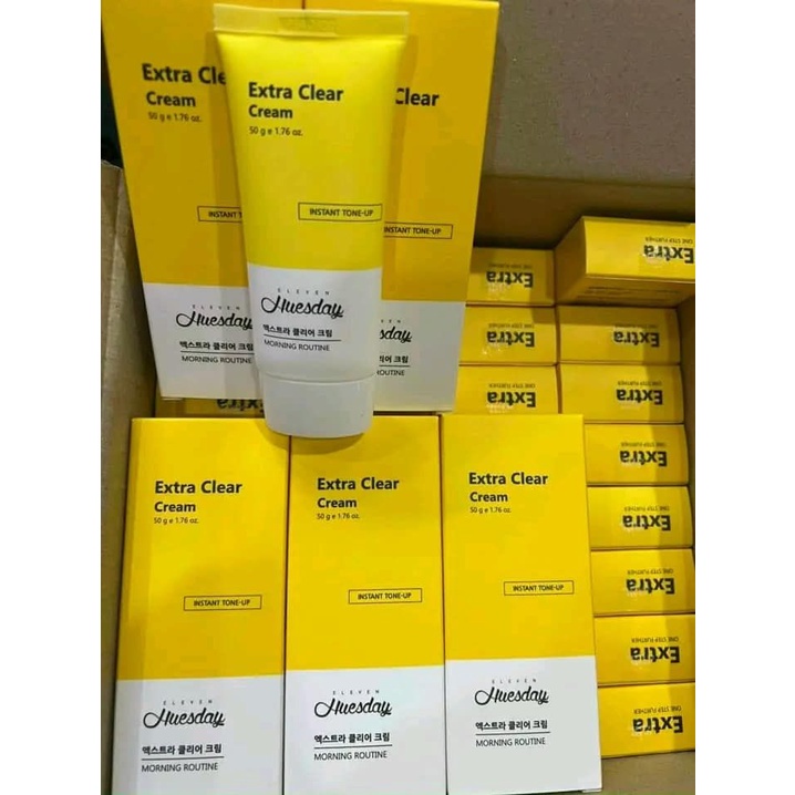 Kem Nám Huesday Extra Clear Dưỡng Trắng, Mờ Thâm Cream 50ml - Ảnh 4